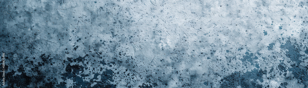 Fototapeta premium Close-up texture of a worn, weathered metallic surface with rust, corrosion, and peeling paint, showcasing its intricate patterns and textures.