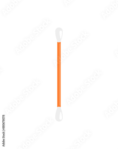 Ear stick clean isolated sign. Ear cleaning stick