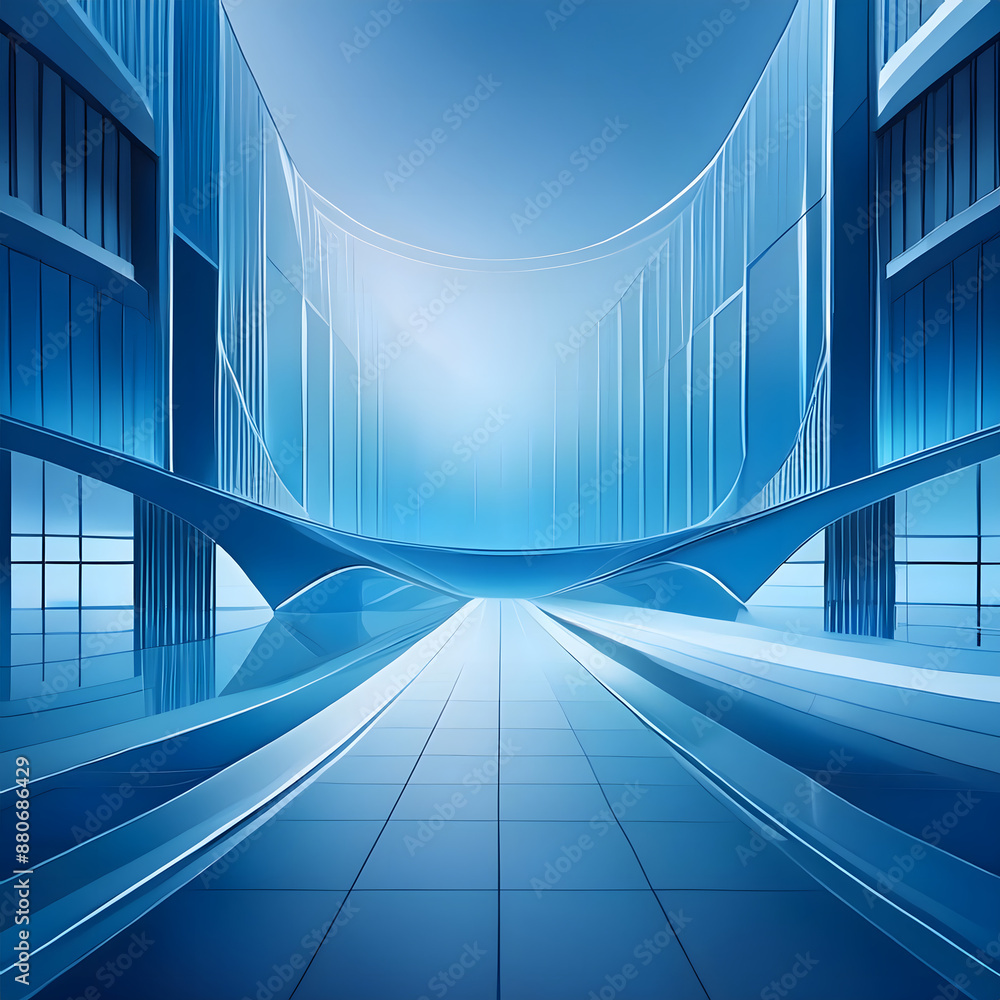 Fototapeta premium Blue Business Background- A professional blue-themed background, ideal for business present_1(103)