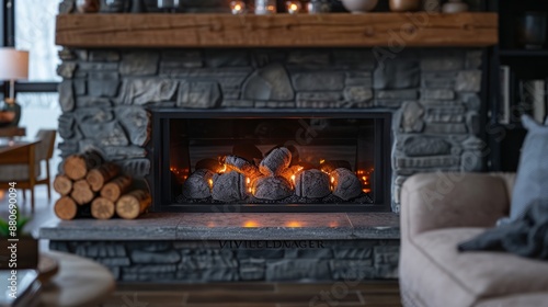 Cozy Fireplace in Living Room