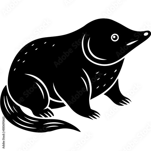 minimalist mole with clean lines 2 Vector Design and illustration