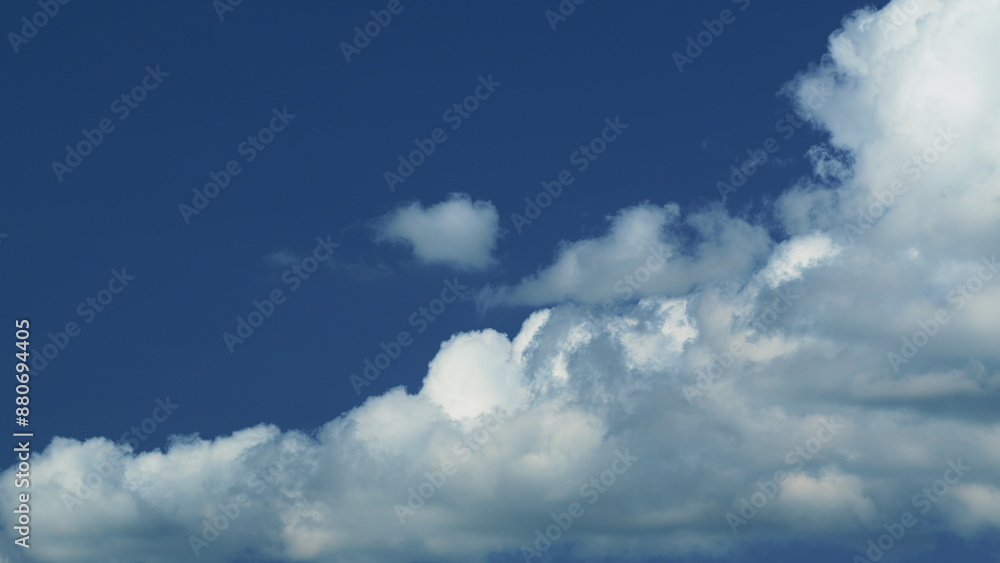 Fototapeta premium Nature Weather Blue Sky. Volumetric Light Effect. Nature Weather Blue Sky. Nature Weather Blue Sky.