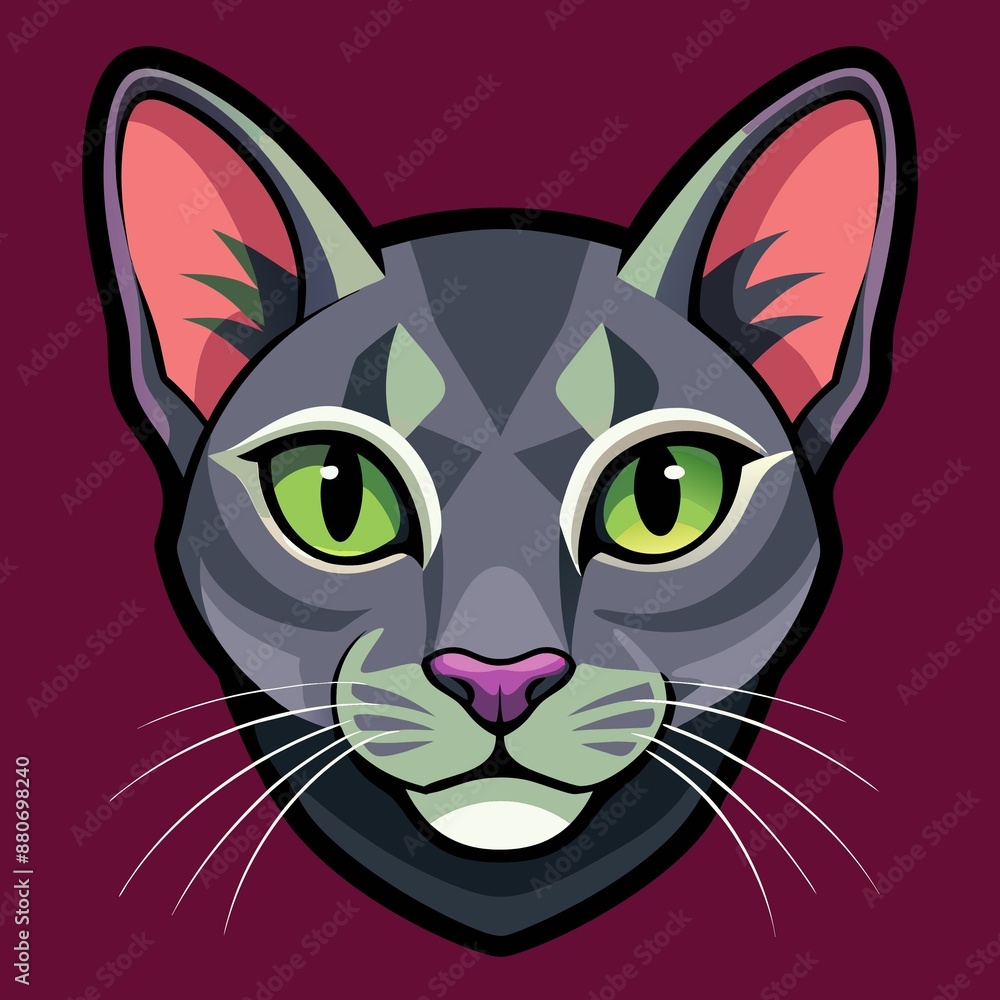 cat with green eyes potrait cat with green eyes potrait