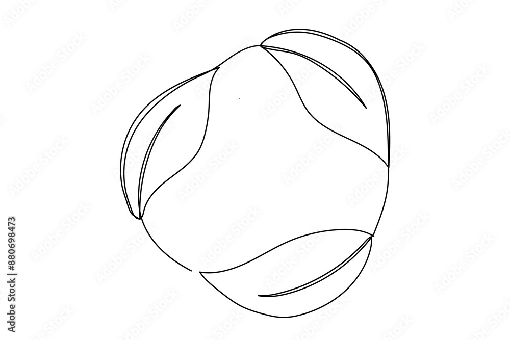 Sustainable sign with leaves, one line illustration isolated on white. Doodle outline continuous icon. Recycle design Sustainable sign with leaves, one line illustration isolated on white. Doodle outline continuous icon. Recycle design