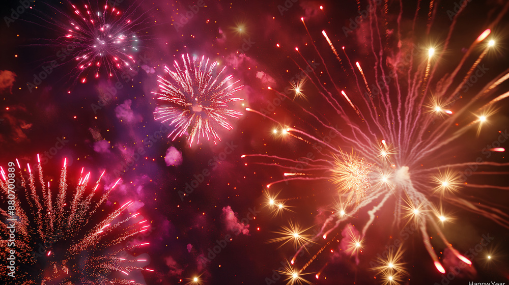 Fototapeta premium fireworks in the night sky