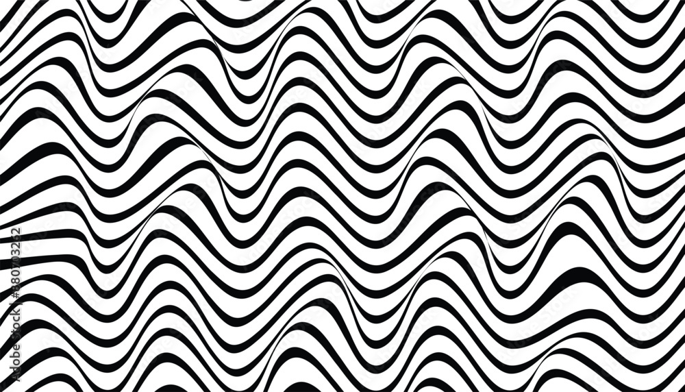 Geometrical wave design with optical illusion effect. abstract seamless vector pattern. waves lines Geometrical wave design with optical illusion effect. abstract seamless vector pattern. waves lines