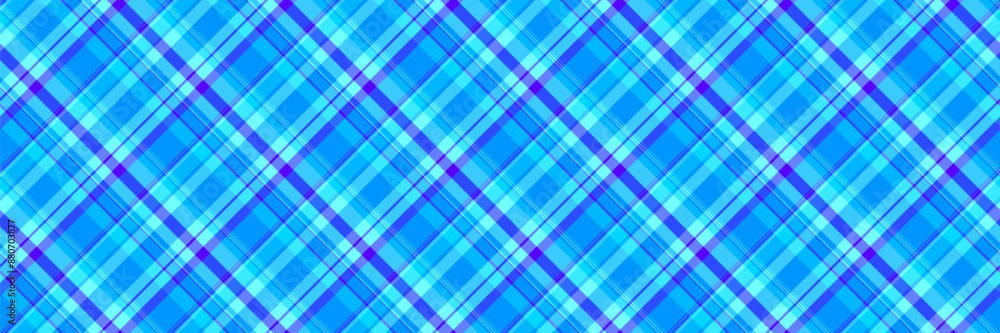 Guy check texture seamless, chequered textile plaid background. Party pattern tartan fabric vector in bright and cyan colors. Guy check texture seamless, chequered textile plaid background. Party pattern tartan fabric vector in bright and cyan colors.