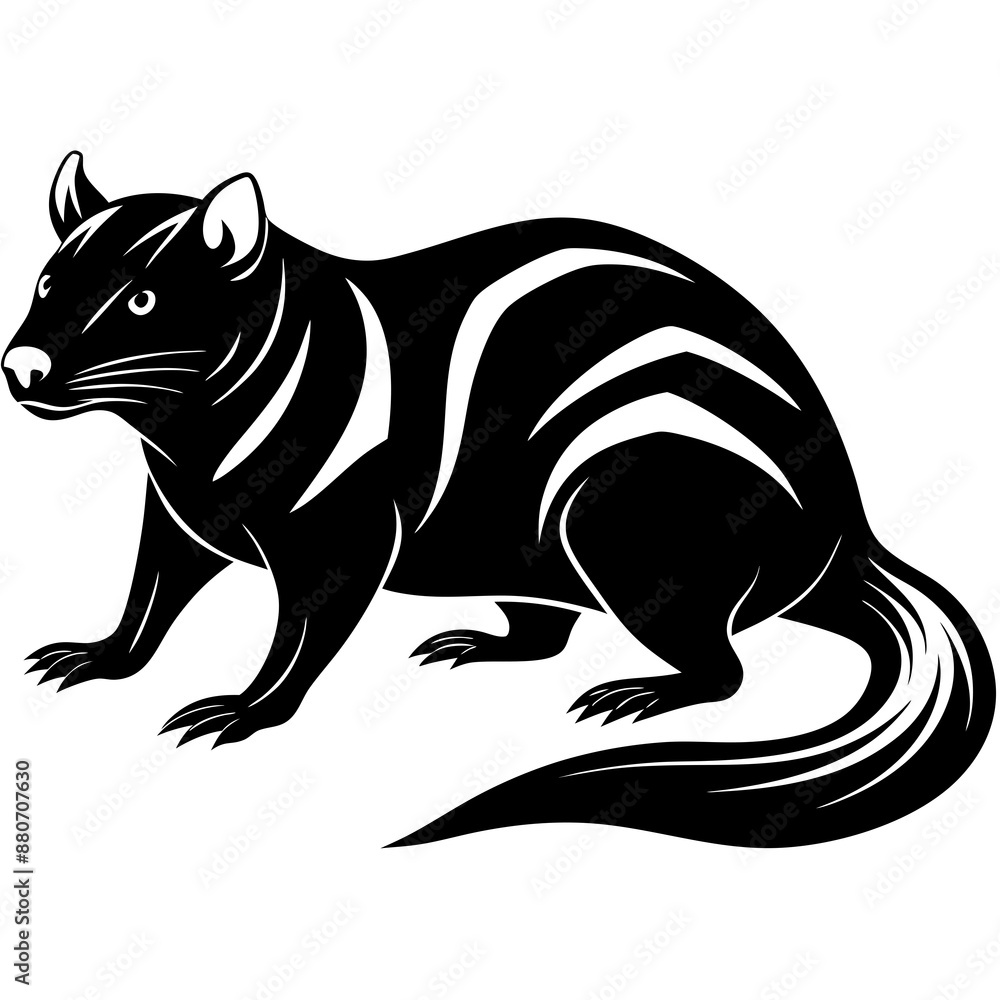 elegant Tasmanian devil with smooth curves 2 Vector Design and illustration elegant Tasmanian devil with smooth curves 2 Vector Design and illustration