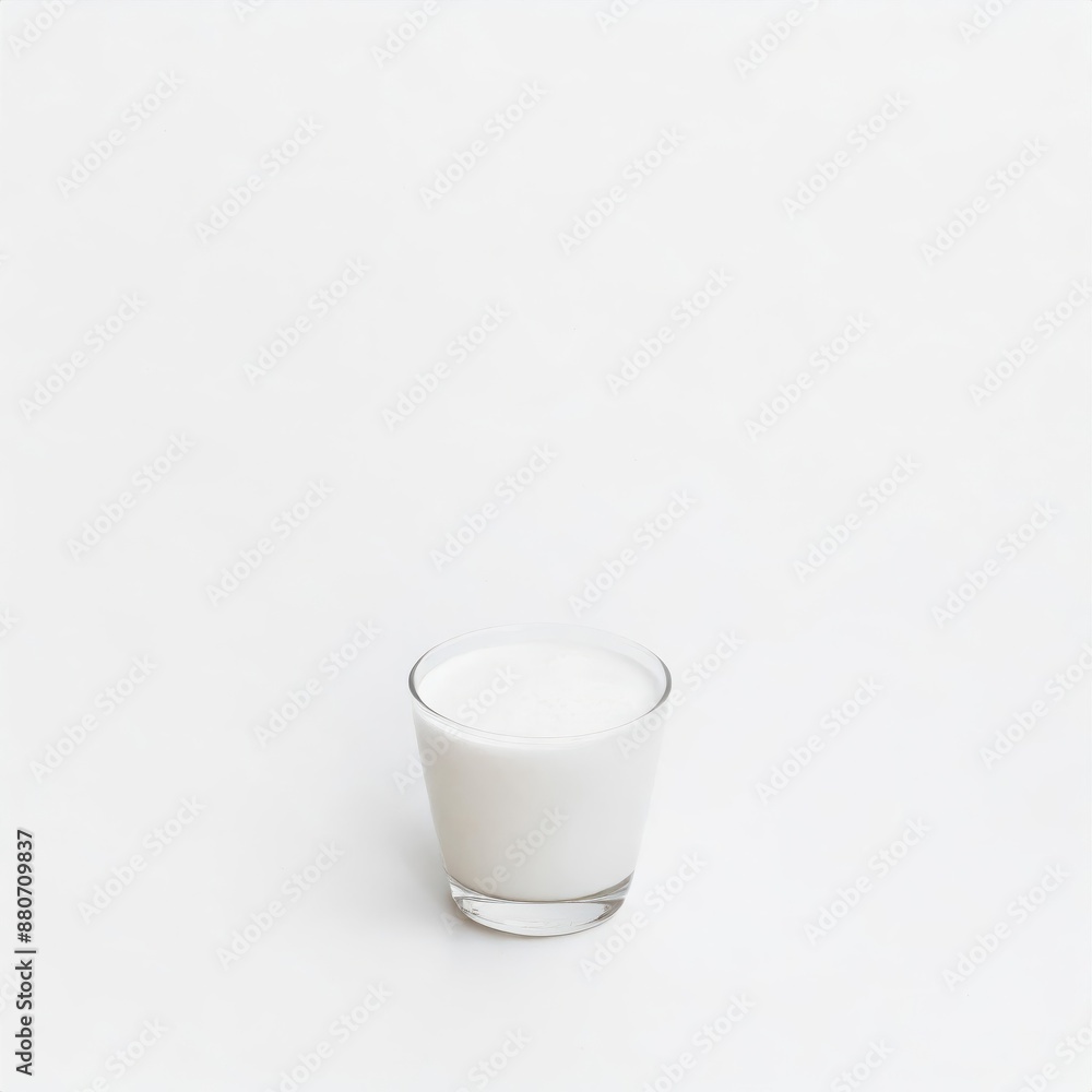Milk in a glass isolated on white background Milk in a glass isolated on white background
