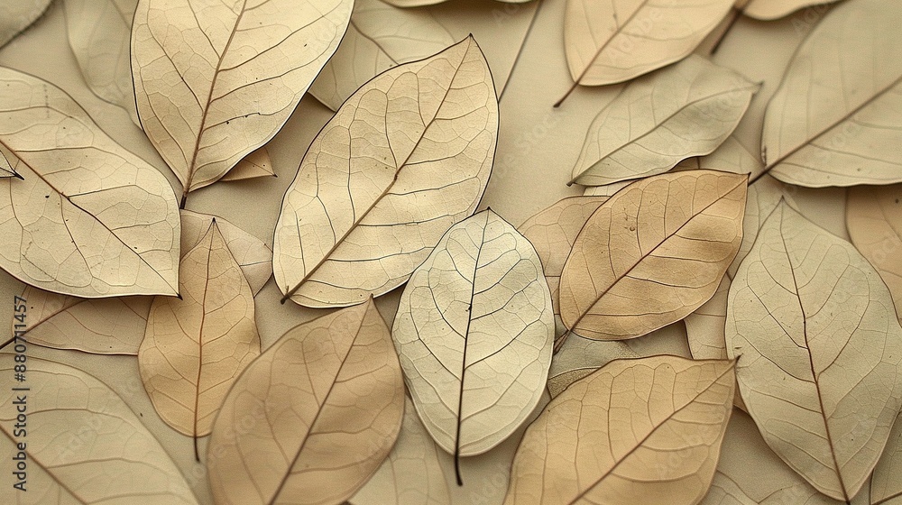 A close-up photo captures a cluster of leaves against a wall, with a clock positioned centrally A close-up photo captures a cluster of leaves against a wall, with a clock positioned centrally