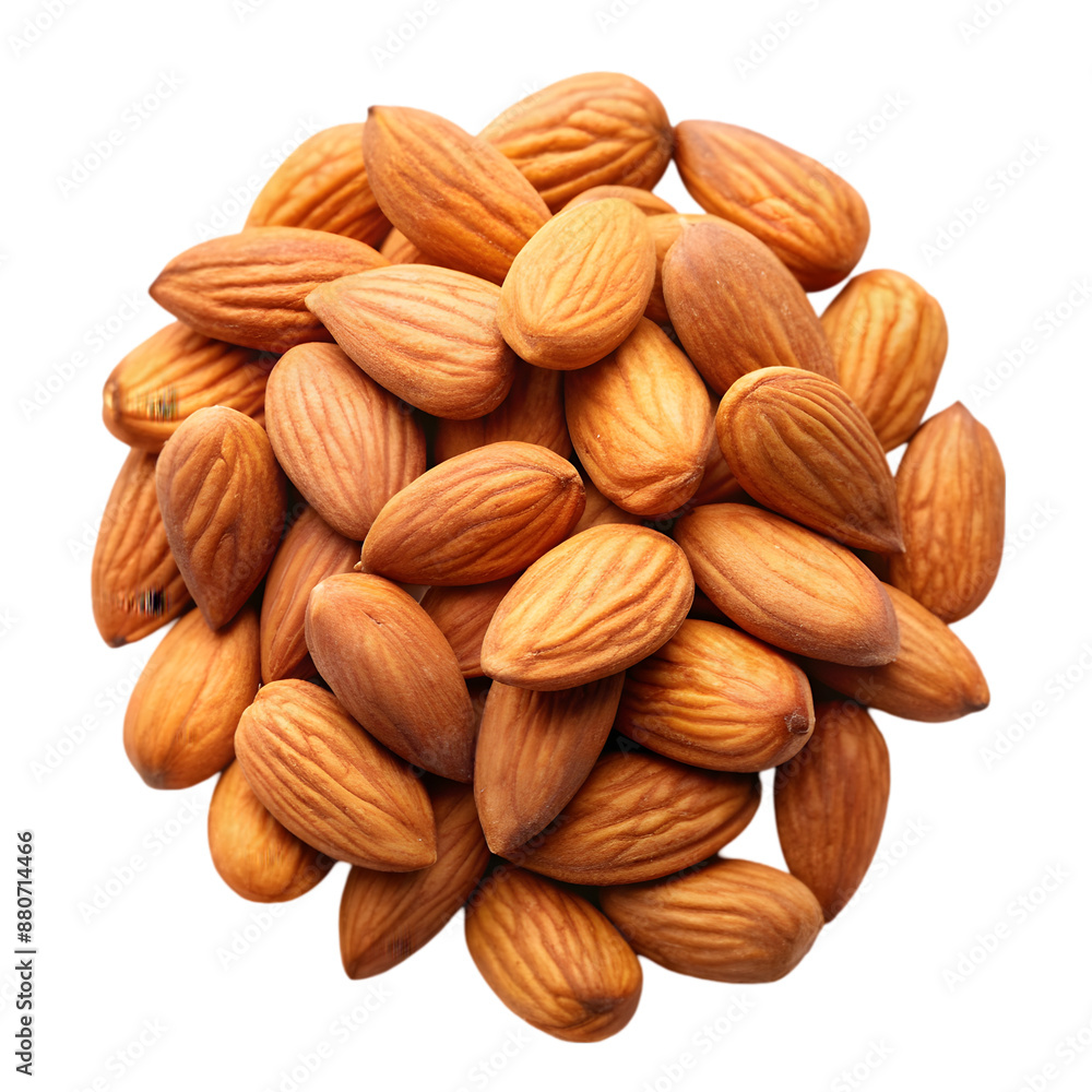 almonds on transparent background almonds on transparent background