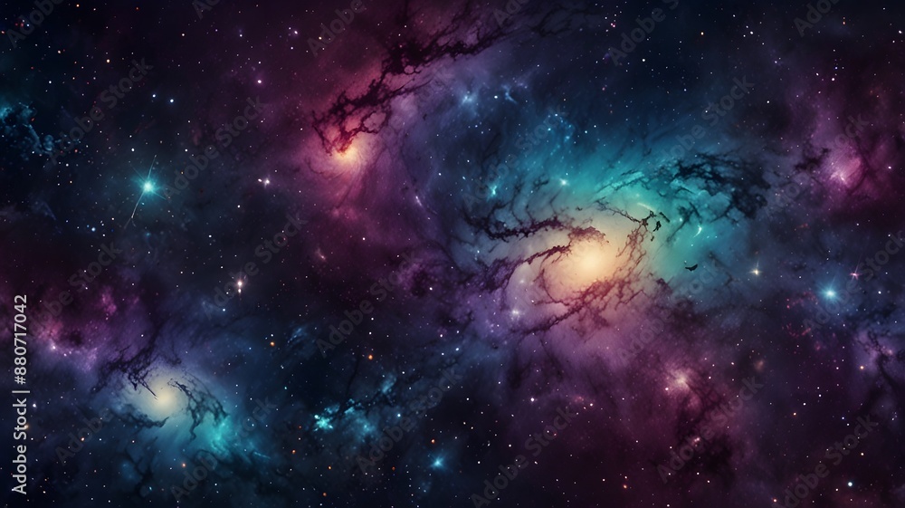 Beautiful colorful galaxy and star background, illustration pattern Beautiful colorful galaxy and star background, illustration pattern