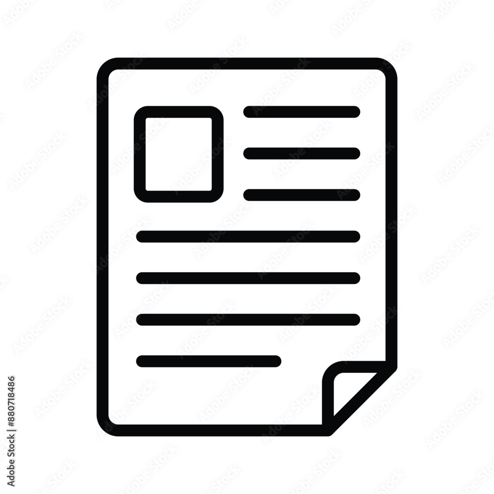 Modern doodle vector of resume, get hold this beautifully design icon of curriculum vitae Modern doodle vector of resume, get hold this beautifully design icon of curriculum vitae