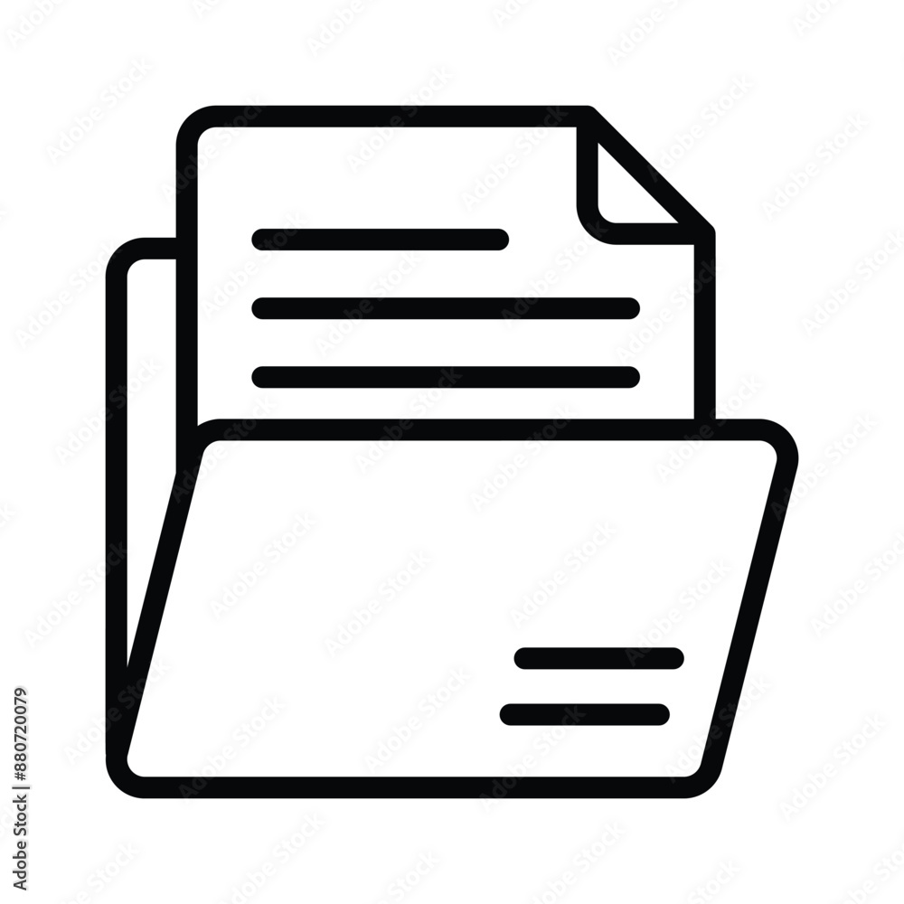 A vectors of files in modern style, trendy icon of binders A vectors of files in modern style, trendy icon of binders