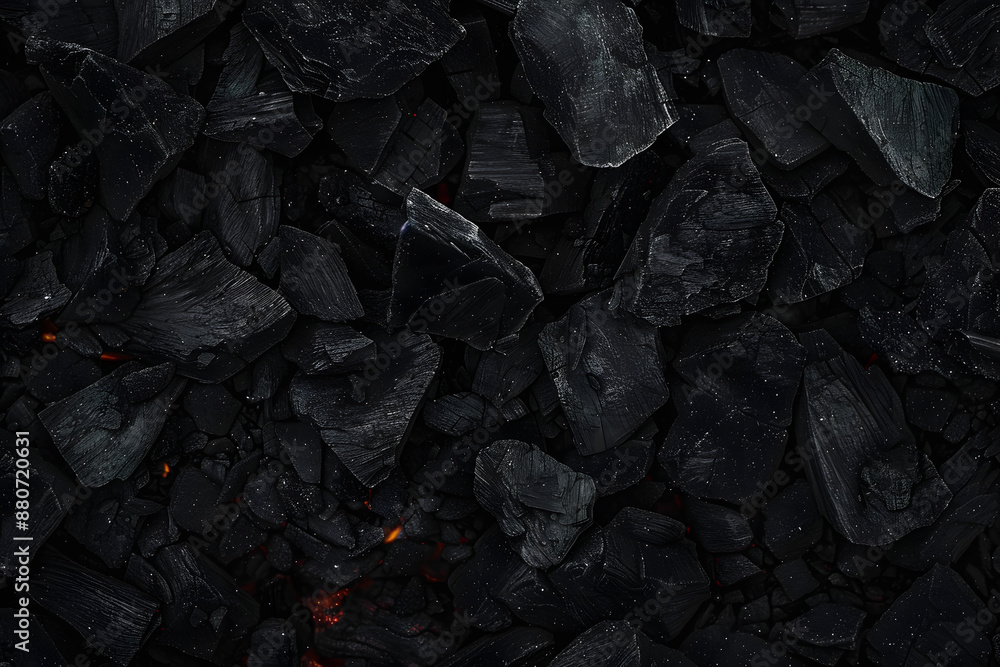 Natural fire ashes with dark grey black coals texture. It is a flammable black hard rock. Space for text. Natural fire ashes with dark grey black coals texture. It is a flammable black hard rock. Space for text.