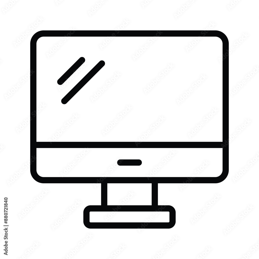Lcd, monitor vector icon isolated on white background Lcd, monitor vector icon isolated on white background