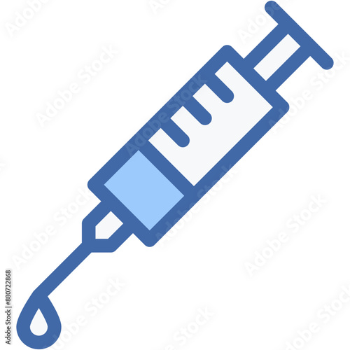 Vector Icon Injection, Syringe, Immunization, Healthcare and Medical, Drug, Vaccine