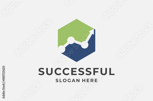 accounting logo mark premium vector