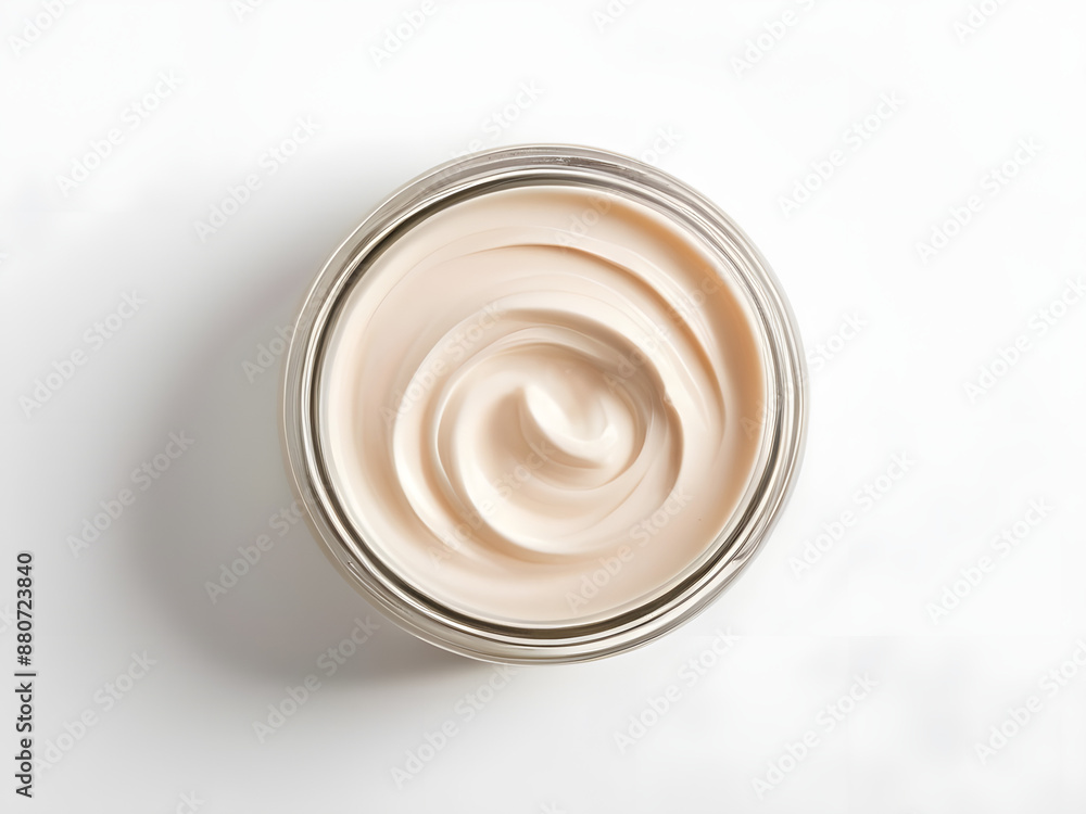 cosmetic cream isolated in white background digital illustration above view cosmetic cream isolated in white background digital illustration above view