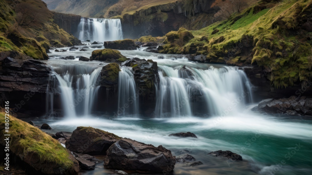 Fototapeta premium waterfall in the forest
