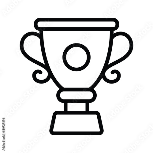 Creatively designed icon of trophy in editable style, achievement trophy vector design