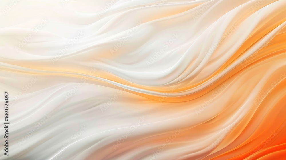 Abstract White And Orange Swirling Fabric Texture Abstract White And Orange Swirling Fabric Texture