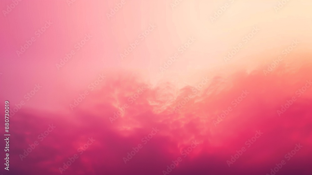 Fototapeta premium Pink and Yellow Sunset Clouds in the Sky