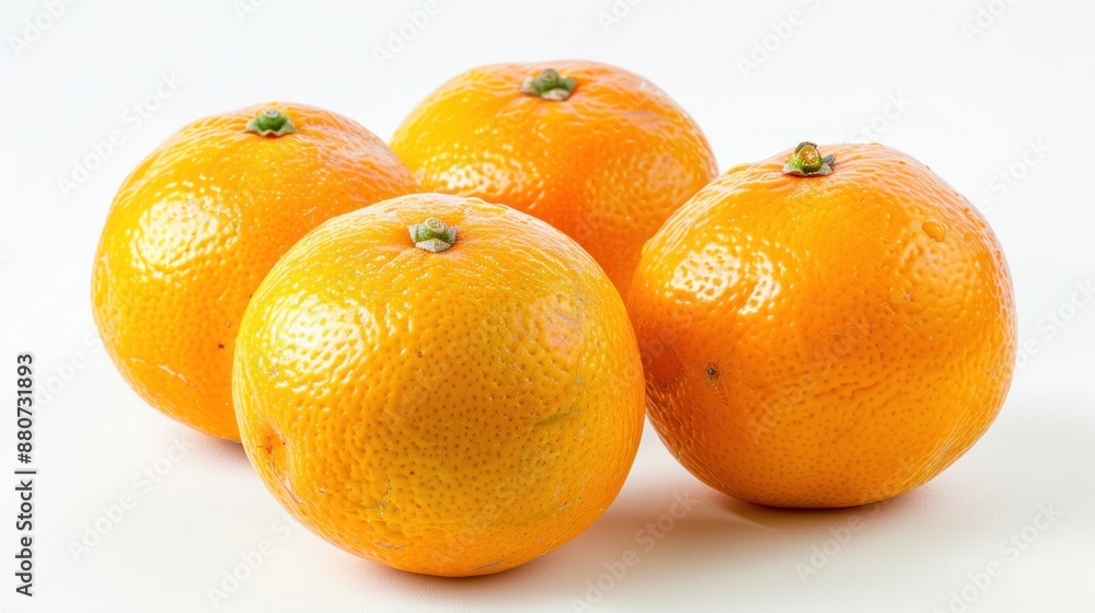 Minneola Tangelo fruit on white background Minneola Tangelo fruit on white background