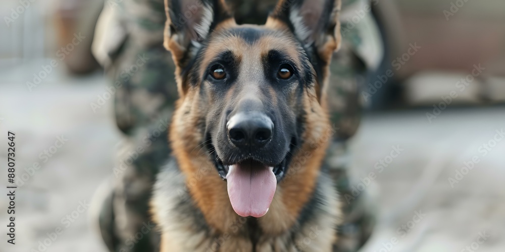 Highly trained loyal military dogs skilled in operations brave loyal pets. Concept Military Dogs, Trained Pets, Loyal Companions, Skilled Operatives, Brave Canines Highly trained loyal military dogs skilled in operations brave loyal pets. Concept Military Dogs, Trained Pets, Loyal Companions, Skilled Operatives, Brave Canines