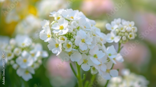 white flowers in the spring
