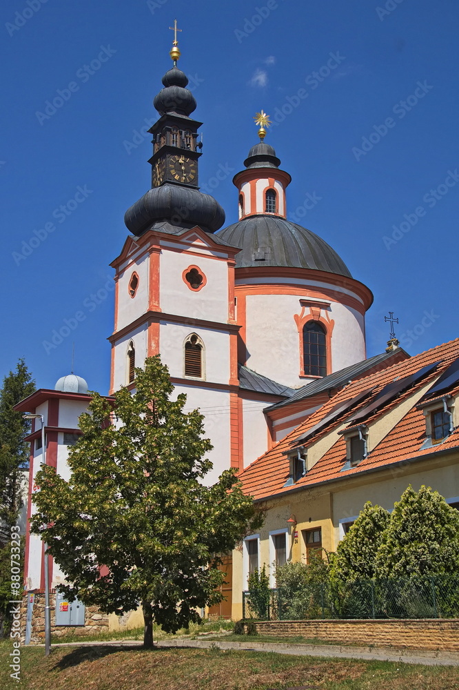 Fototapeta premium Sankt Hippolyt church in Znojmo-Hradiste,South Moravian Region,Czech Republic,Europe 