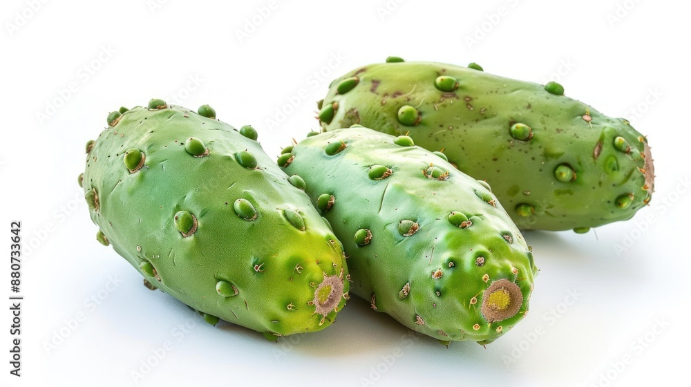 Fototapeta premium Nopal fruit on white background