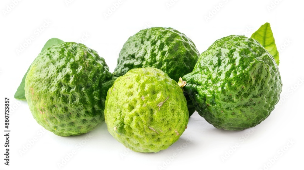 Ogeechee Lime fruit on white background Ogeechee Lime fruit on white background