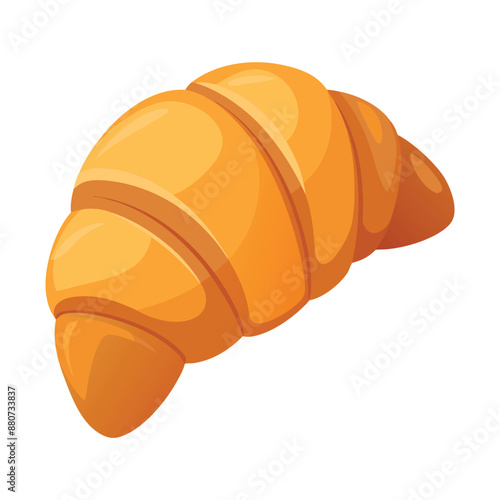 illustration of Croissant Food Isolated