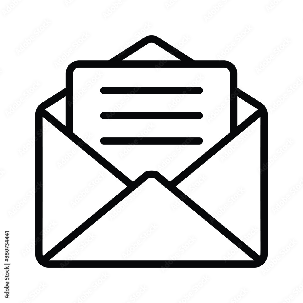 Get this creative icon of inbox, mail, message, email vector design