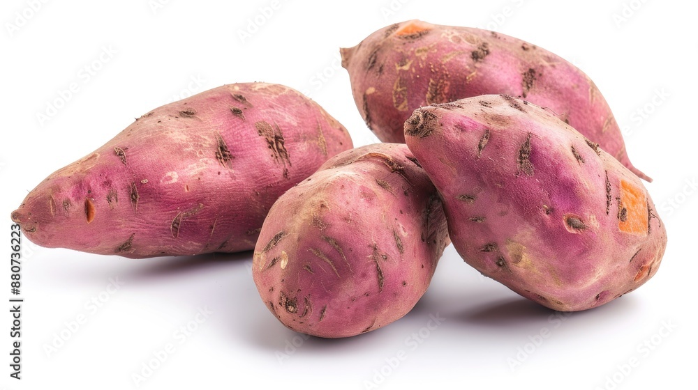 Isolated sweet potato on a white background Isolated sweet potato on a white background