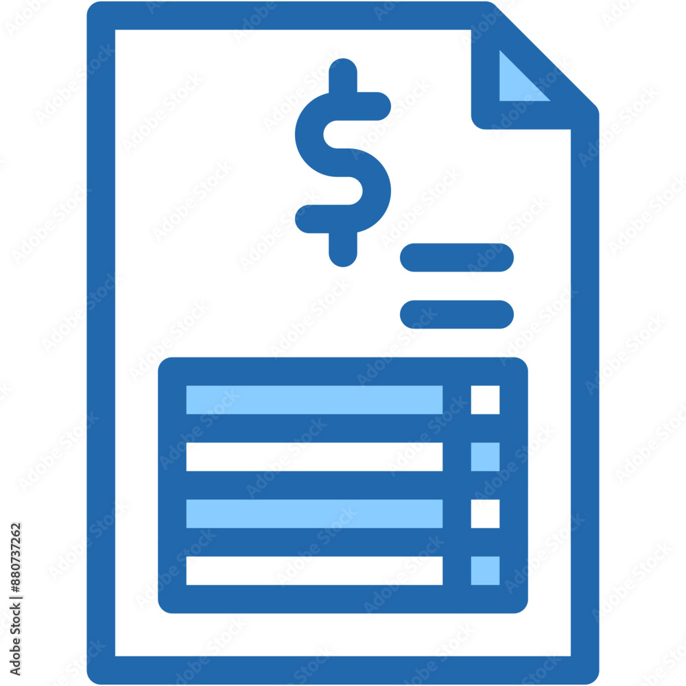 Vector Icon invoice, bill, bills, billing, receipt Vector Icon invoice, bill, bills, billing, receipt