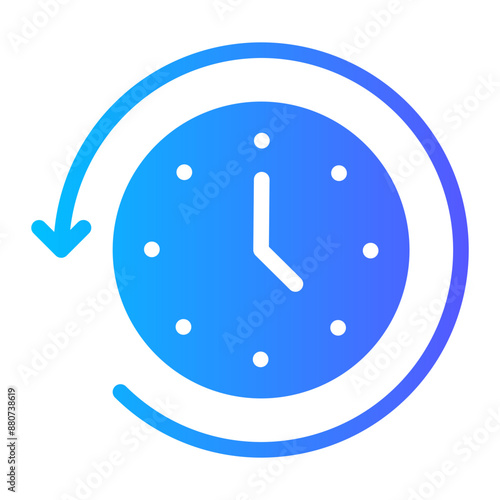 reduce time gradient icon