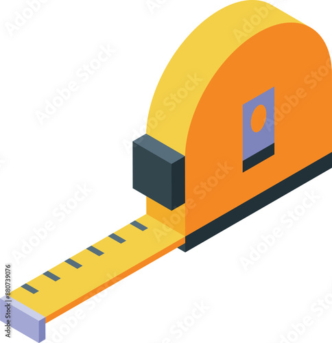 Yellow measuring tape extending, ready to help calculate dimensions for building and renovation