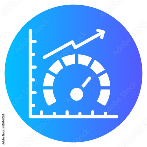 metrics gradient icon