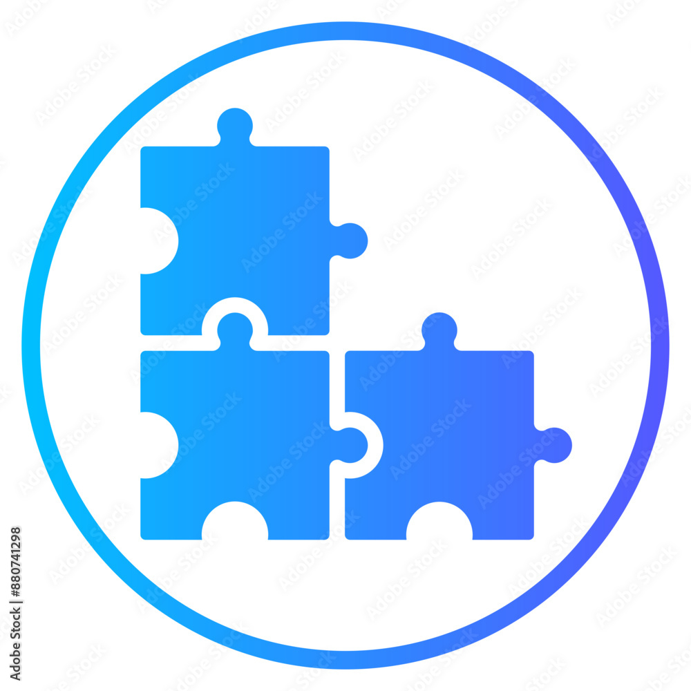 puzzle gradient icon puzzle gradient icon