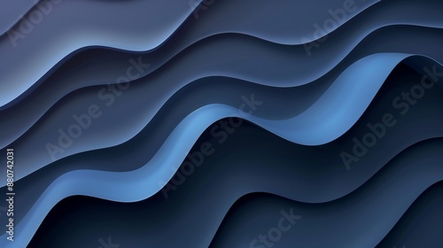 Abstract Blue Waves