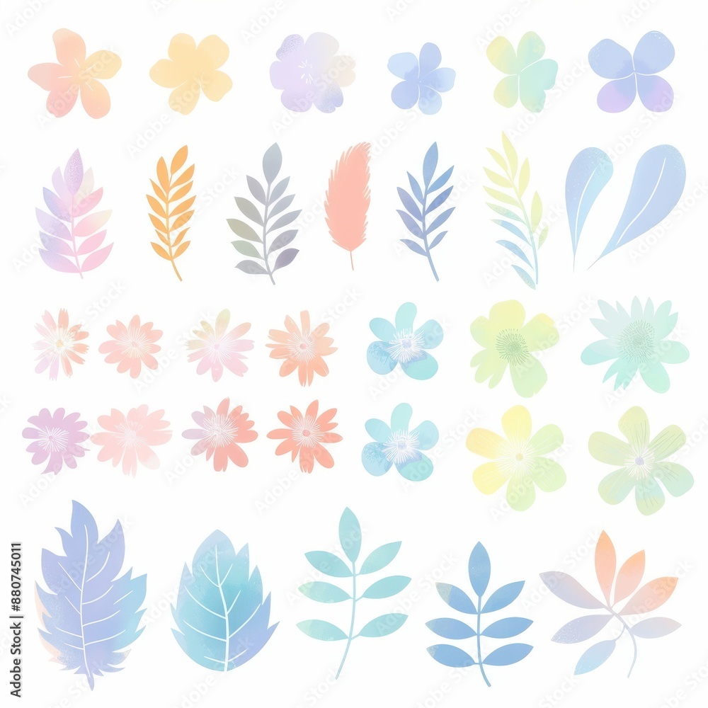 Boho elements watercolor clipart pastel Boho elements watercolor clipart pastel