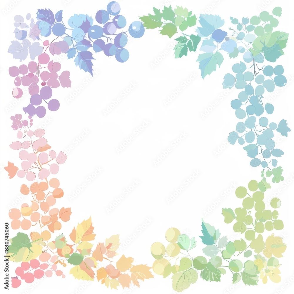 Watercolor style various frame clipart cartoon flowers pastel Watercolor style various frame clipart cartoon flowers pastel