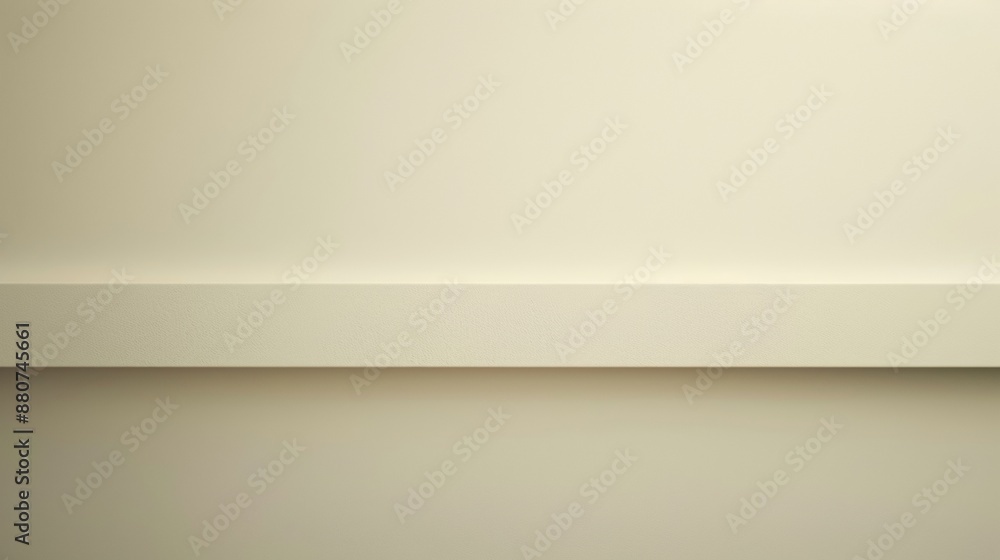 A Clean White Shelf Against a Light Beige Wall A Clean White Shelf Against a Light Beige Wall