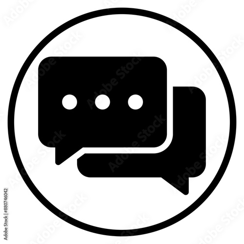chat glyph icon
