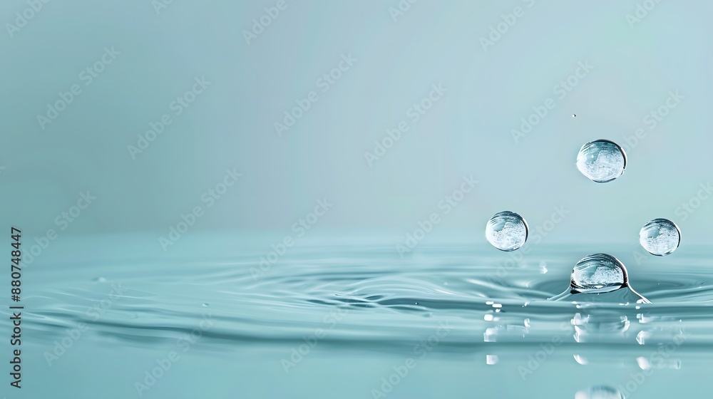 A sequence of water droplets on a gradient surface, magnifying from small to large towards the right, with a crisp reflection and a serene aqua-toned background. A sequence of water droplets on a gradient surface, magnifying from small to large towards the right, with a crisp reflection and a serene aqua-toned background.