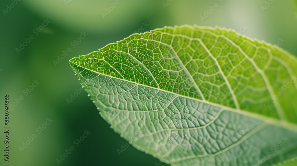 Macro shot of green leaf Macro shot of green leaf