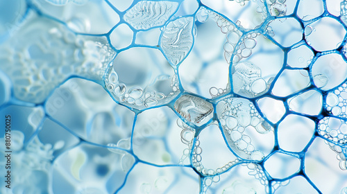 micrograph plant cells of woody dicot stem
