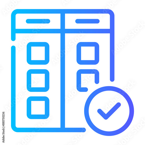 kanban gradient icon